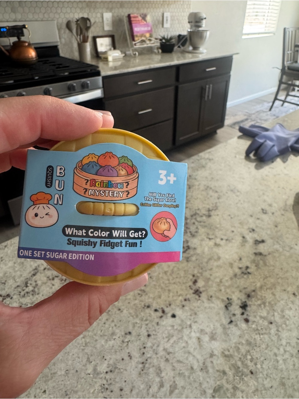 Dumpling..Rainbow Mystery Squishy Fidget Bun